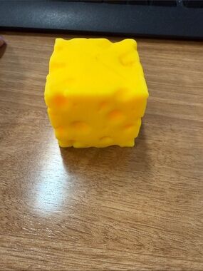 Yellow Sensory Squishy Cube Toy for Kids
